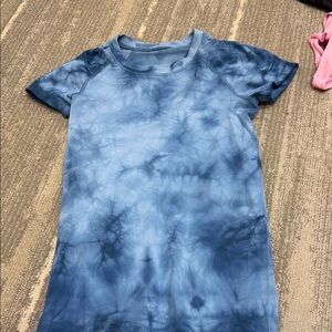 lululemon athletica Blue Tie-Dye Top